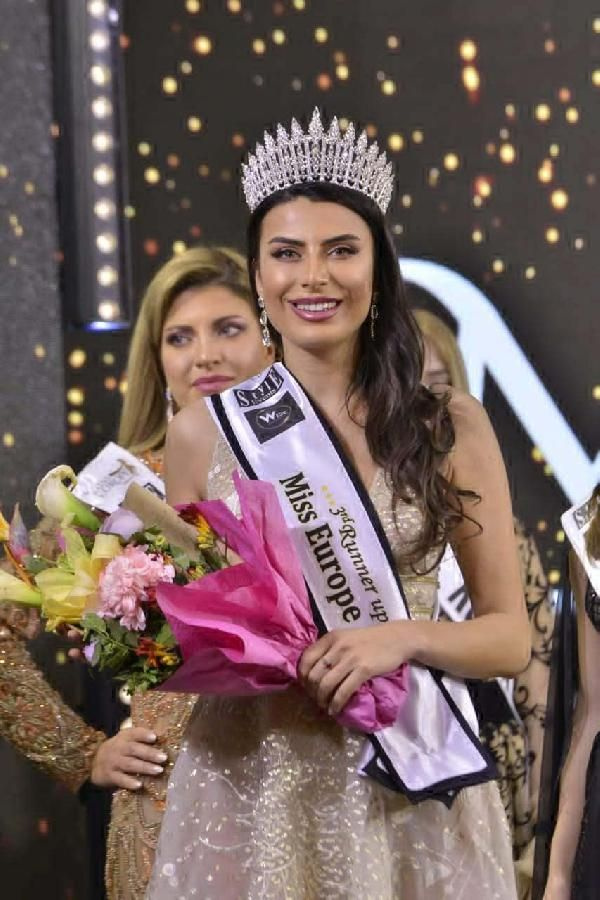 Duygu Çakmak Lübnan'da düzenlenen 'Miss Europe 2021' yarışmasında üçüncü oldu