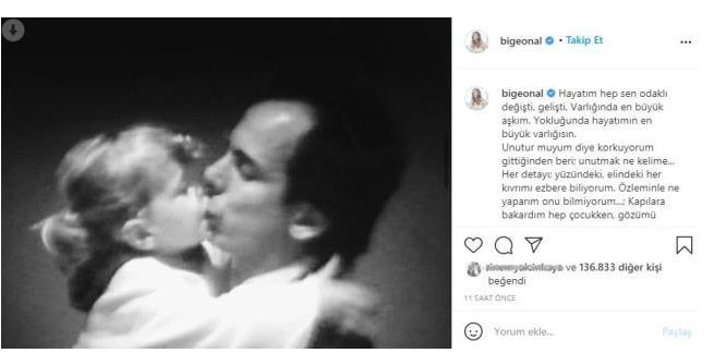 Babası Erhan Önal'ı kaybeden Sen Çal Kapımı yıldızı Bige Önal'dan ağlatan paylaşım