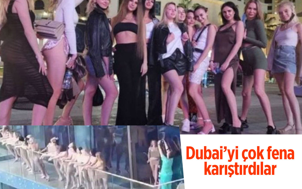 Dubai'yi fena karıştırdılar! Çırılçıplak balkona çıktılar hepsi gözaltına alındı