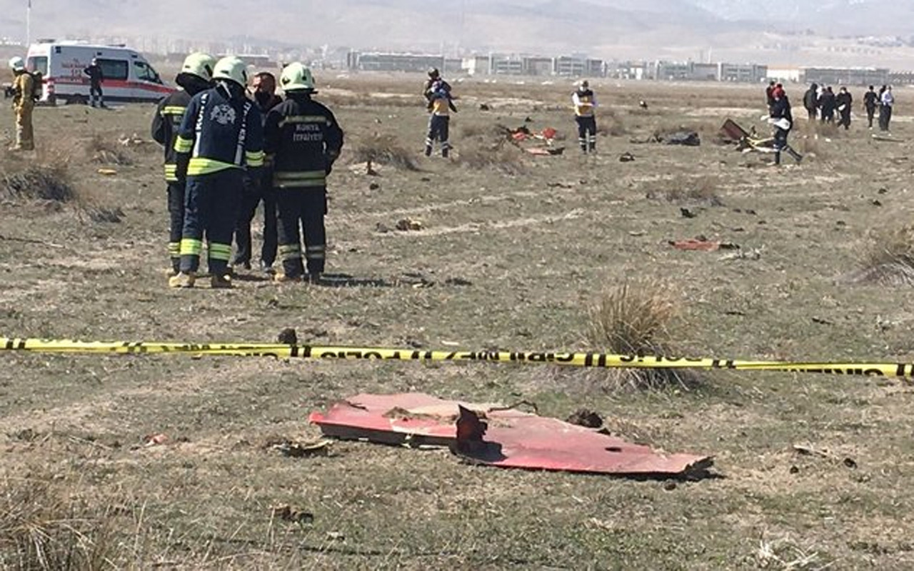 Konya'da Türk Yıldızlarından askeri gösteri uçağı düştü! Pilot şehit oldu