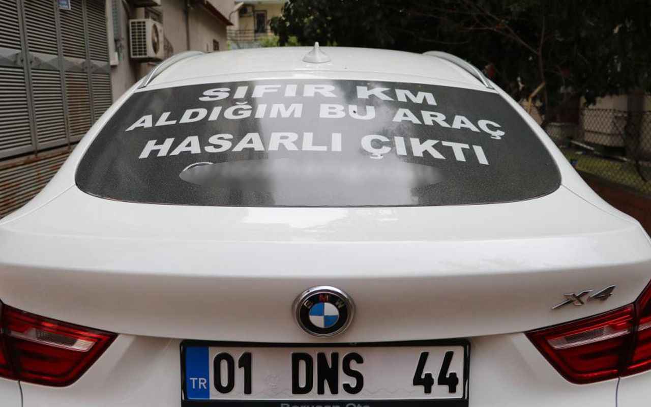 Adanalı iş insanına şok: Sıfır kilometre lüks cip hasarlı çıktı! Yazıyı astı Türkiye'yi dolaşıyor
