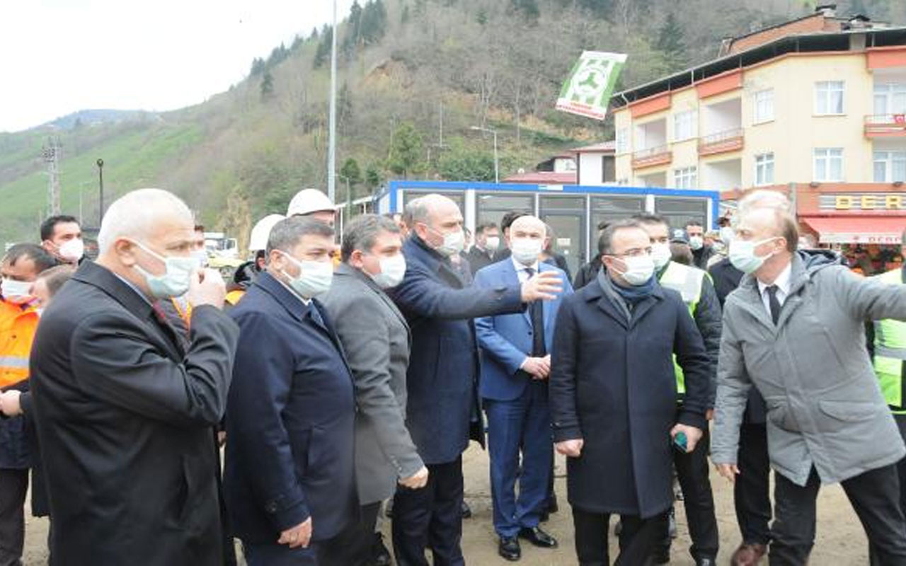 İçişleri Bakanı Süleyman Soylu, Giresun'da incelemelerde bulundu