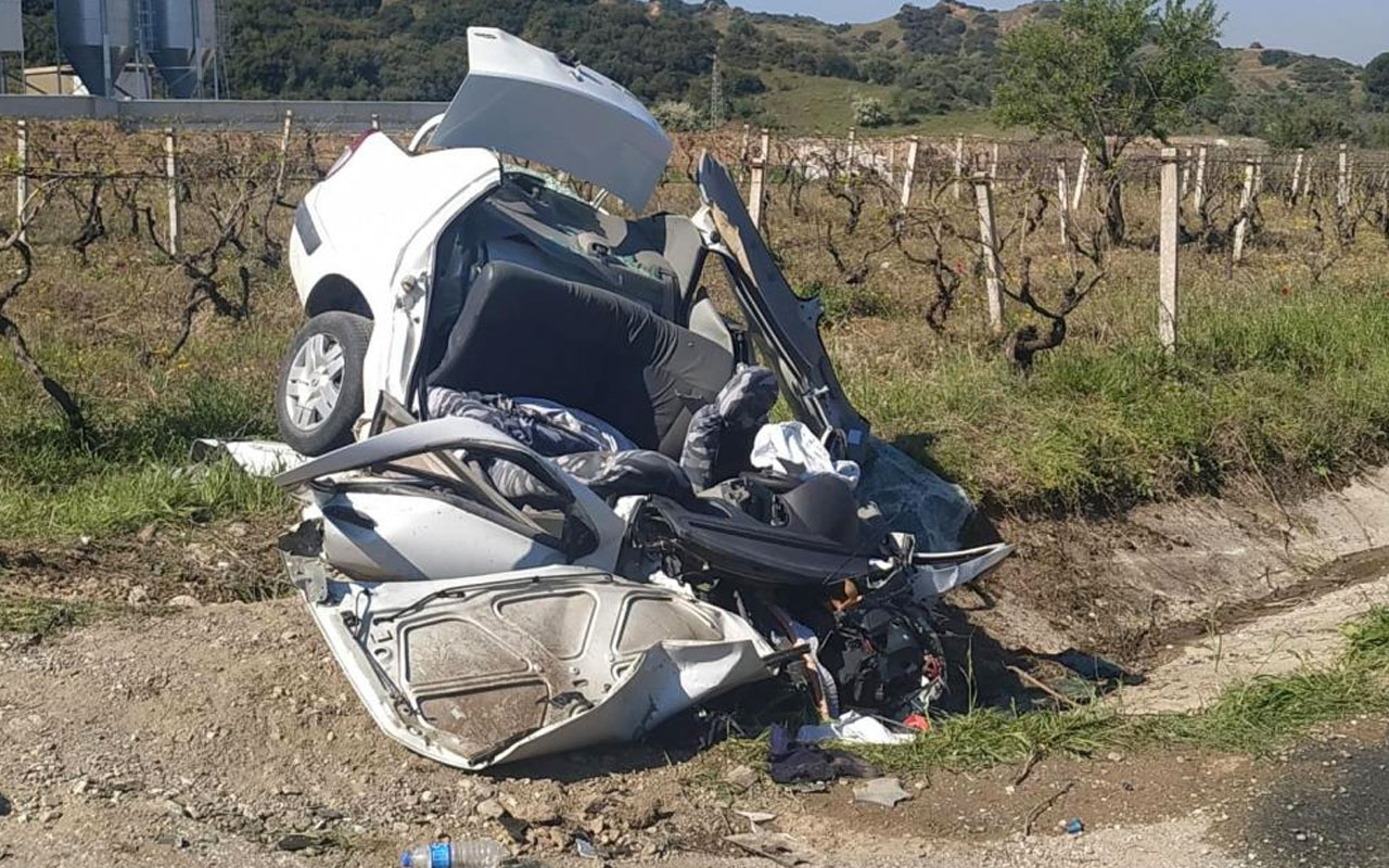 Manisa'da otomobil üzüm bağına uçtu: 3 kişi öldü