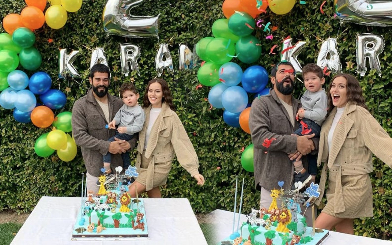 Kuruluş Osman yıldızı Burak Özçivit ve Fahriye Evcen oğullarının doğum günü kutladı