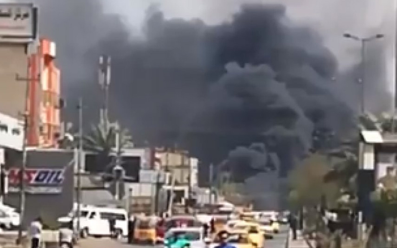 Irak Bağdat'ta bomba yüklü araç patladı! 1 kişi öldü 12 kişi yaralandı
