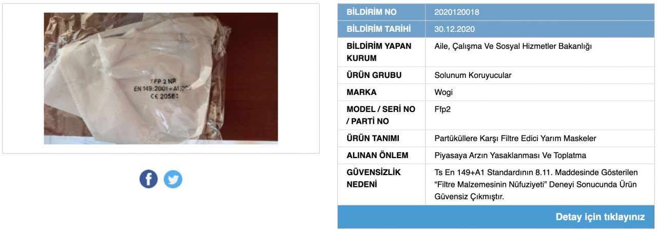 Bakanlık ifşa etti, tüm Türkiye'de yasaklandı! 41 güvensiz maske markası hala satılıyor