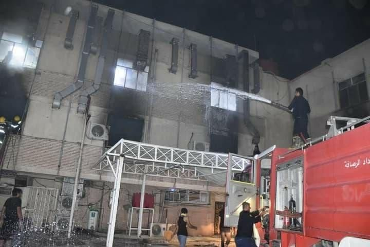 Bağdat'ta korona hastalarının kaldığı hastanede yangın faciası! 82 hasta yanarak öldü
