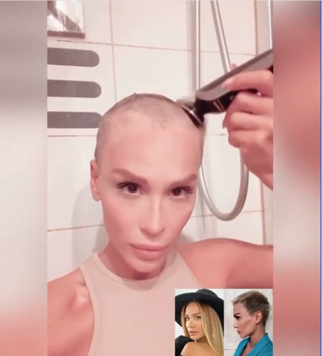 Şarkıcı Şimal meme kanserine yakalanmıştı saçlarını kazıdı ve söz verdi