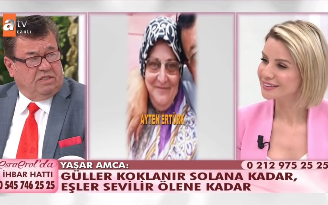 ATV Esra Erol'da bir garip olay 72 yaşındaki Yaşar'ın eşi evden kaçtı çağrısı bakın ne oldu