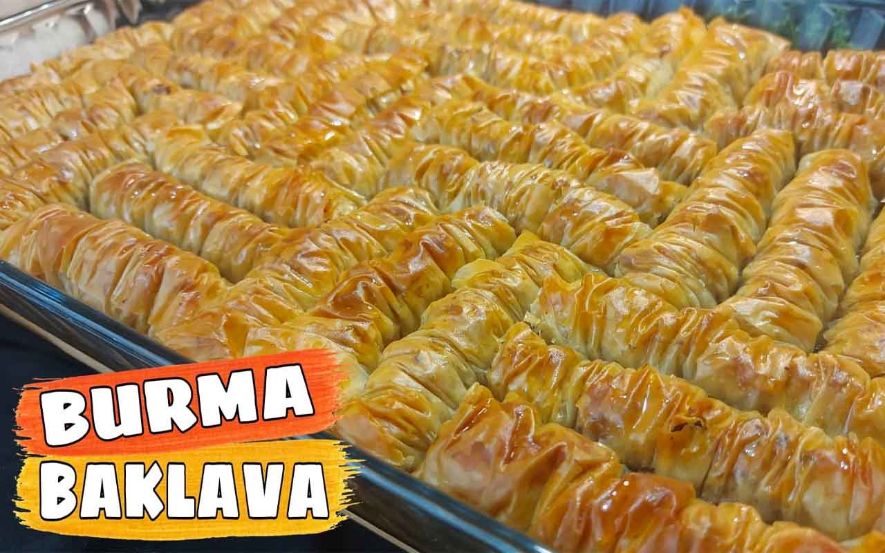 Burma baklava nasıl yapılır çıtır çıtır lezzet!