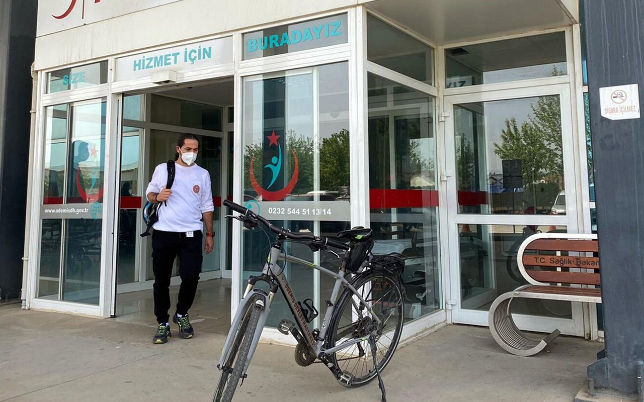 İzmir'de 'bisikletli doktor' deyince herkes tanıyor 50 kilo verdi eski halini gören inanamadı
