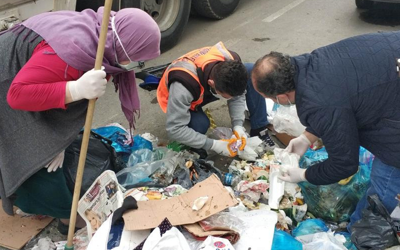 Samsun'da yanlışlıkla çöpe atınca ekipler alarma geçti! Didik didik aradılar