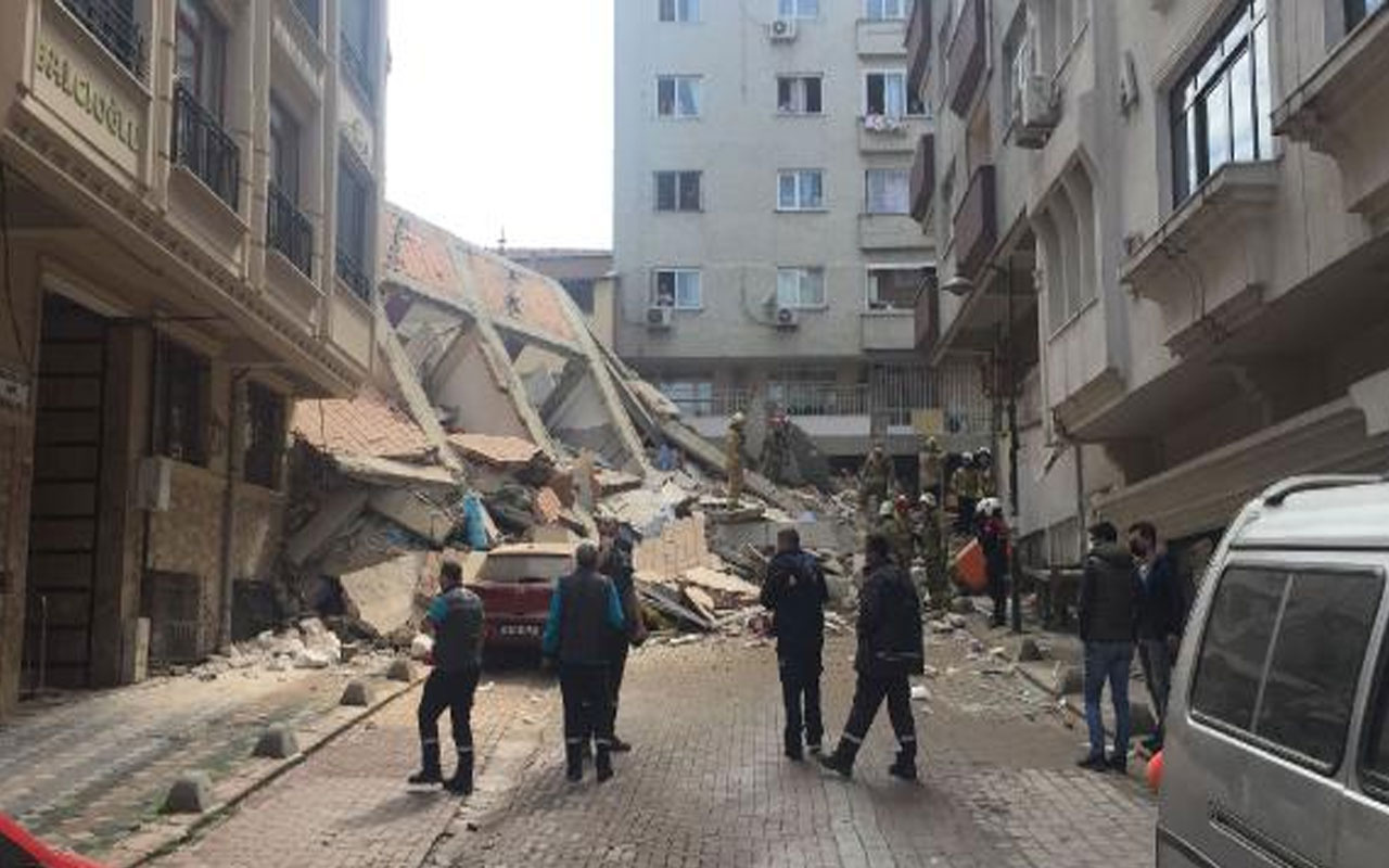 İstanbul Zeytinburnu'nda daha önce boşaltılan 5 katlı bina çöktü