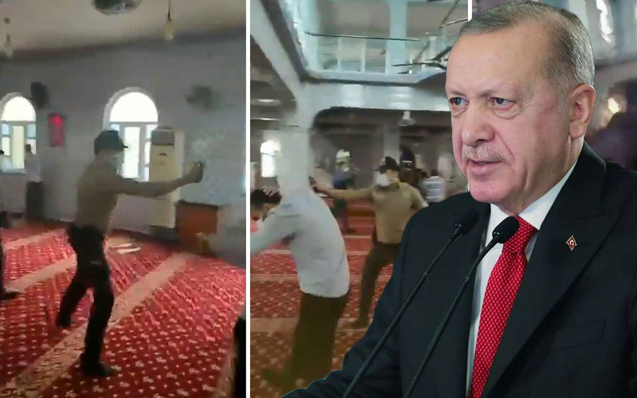 Erdoğan'dan camideki provokasyon ve biber gazlı müdahaleye ilk yorum