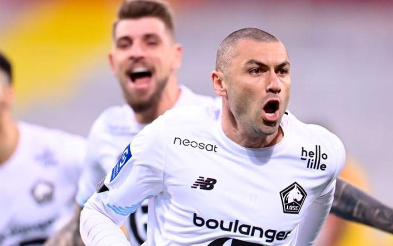 Burak Yılmaz son maçta 2 gol daha attı Lille Belediyesi coştu