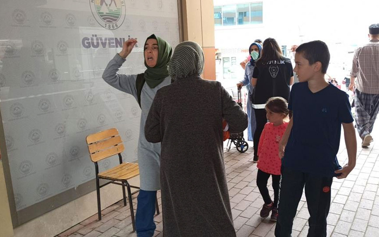 Pazara maskesiz girmeye çalıştı, "Bu benim yasal hakkım" diyerek kendisini savundu