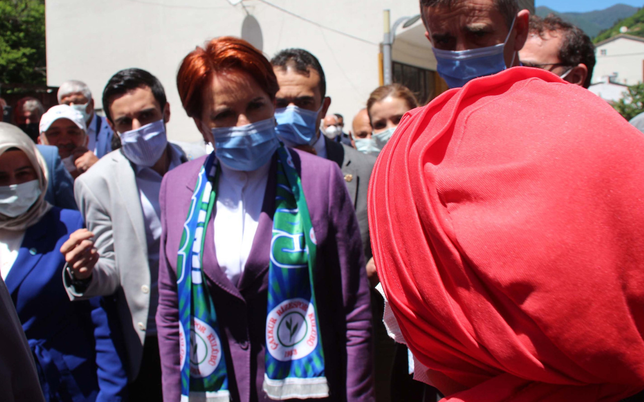 İYİ Parti Genel Başkanı Meral Akşener, Rize'de protesto edildi