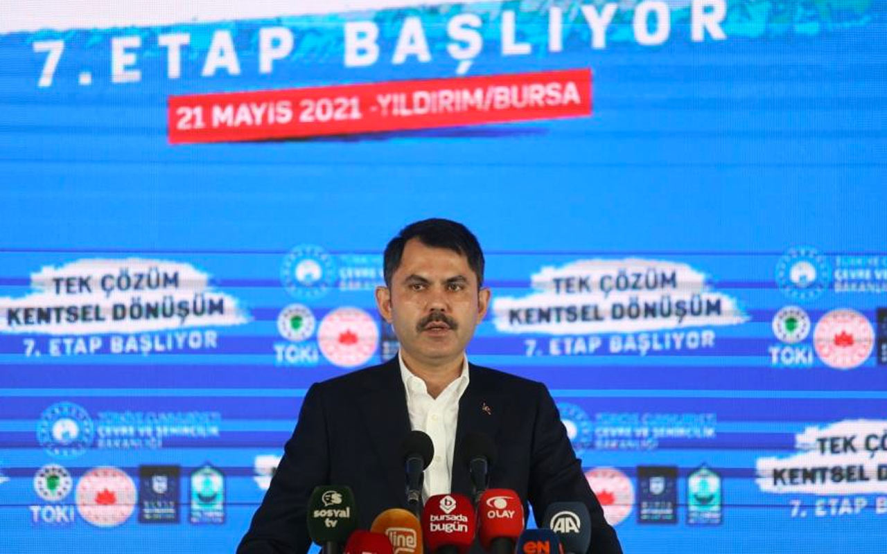 Çevre ve Şehircilik Bakanı Murat Kurum: 5 yılda 1 buçuk milyon konut dönüşecek
