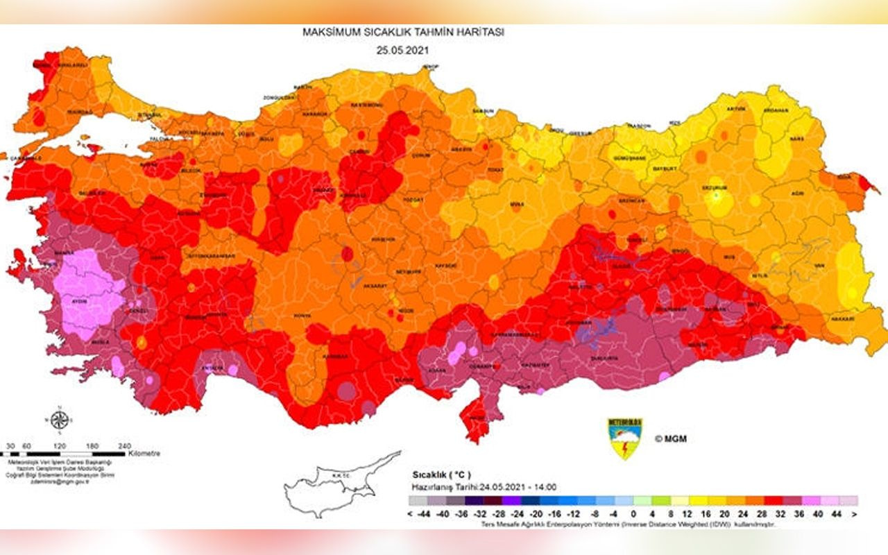 Mor bölge uyarısı! Meteoroloji: İzmir ve Aydın 40 dereceyi görecek! İstanbul'da sıcaklık...