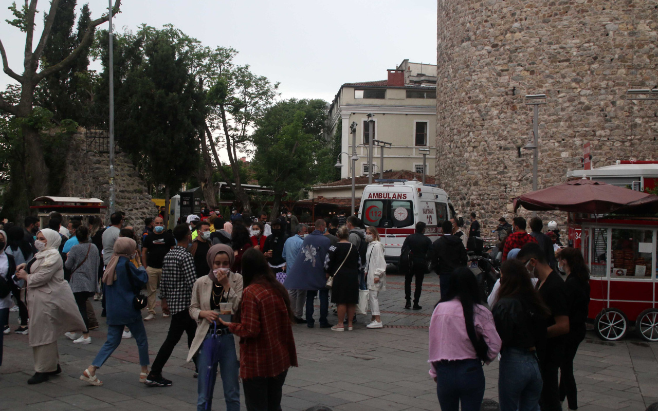 İstanbul Galata Kulesi'nden düşen 20 yaşındaki kadın hayatını kaybetti