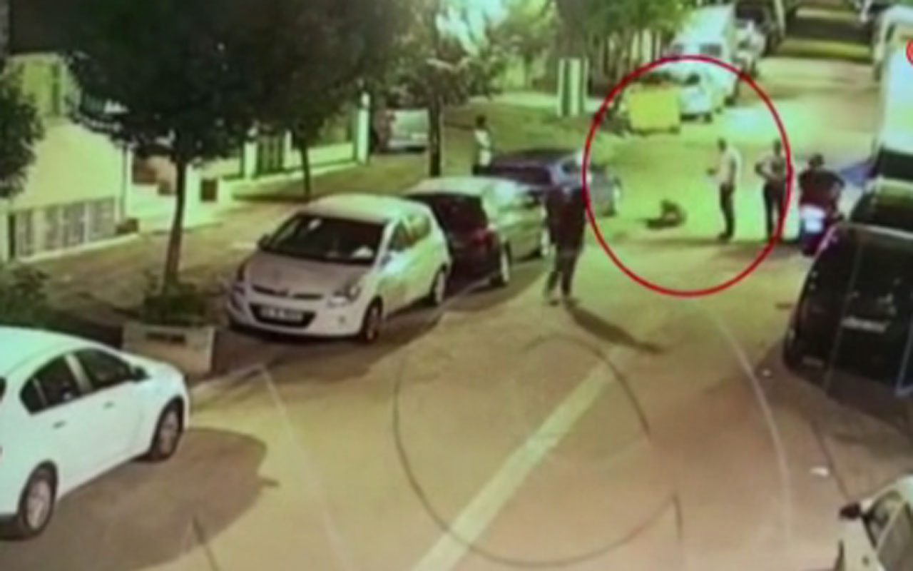 Sokak ortasında tartıştığı kişiyi silahla vurdu o anlar saniye saniye kamerada