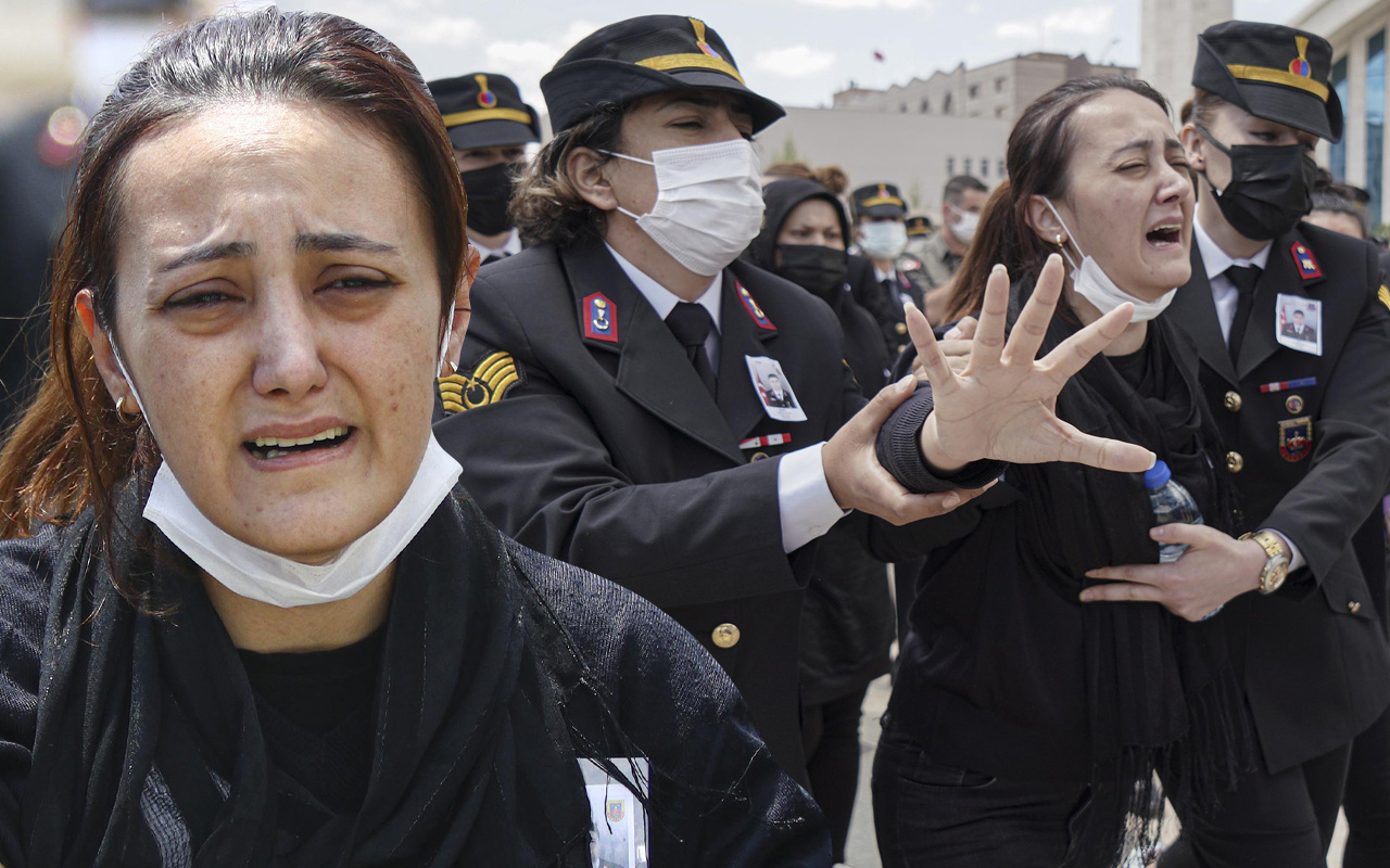 Ankara'da gözyaşları sel oldu! Şehit Uzman Çavuş Hüseyin Keleş'in eşinin feryatları yürek dağladı