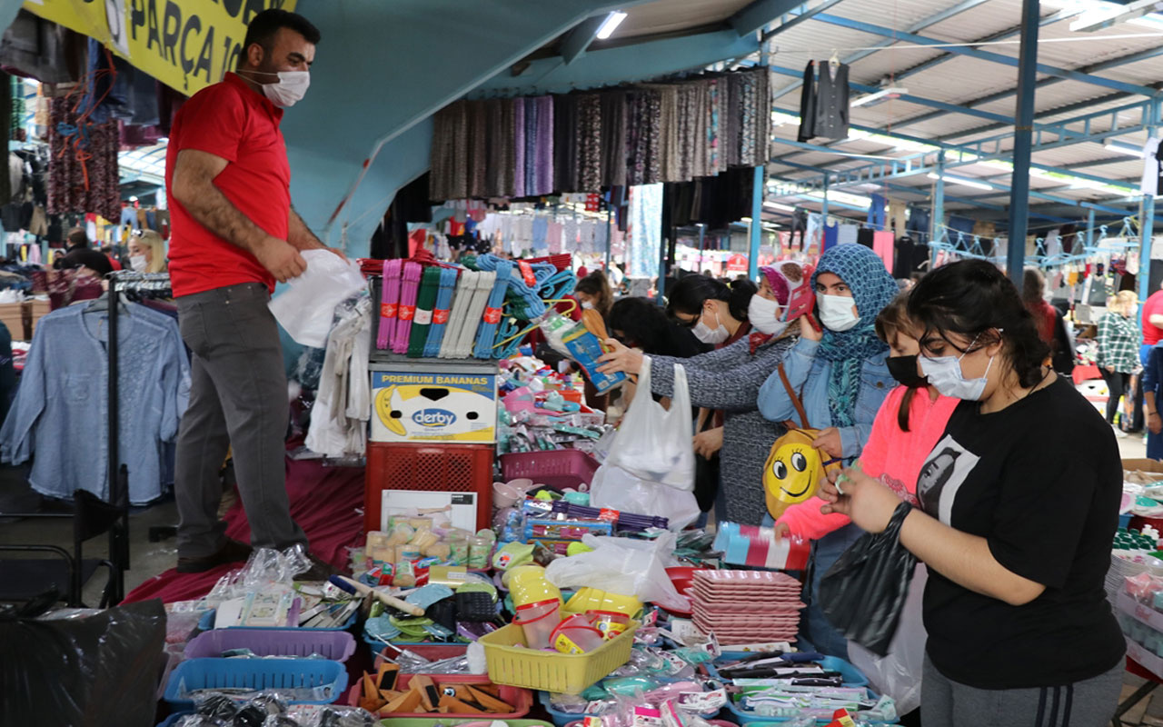 Edirne'deki uluslararası halk pazarı 6 ay sonra kapılarını açtı