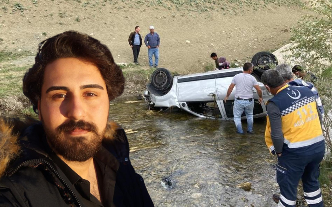 Erzurum'da genç hemşire dereye uçan araçta can verdi