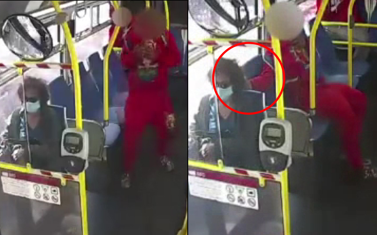Polis her yerde arıyor! Otobüste kadın yolcuya yaklaşıp...