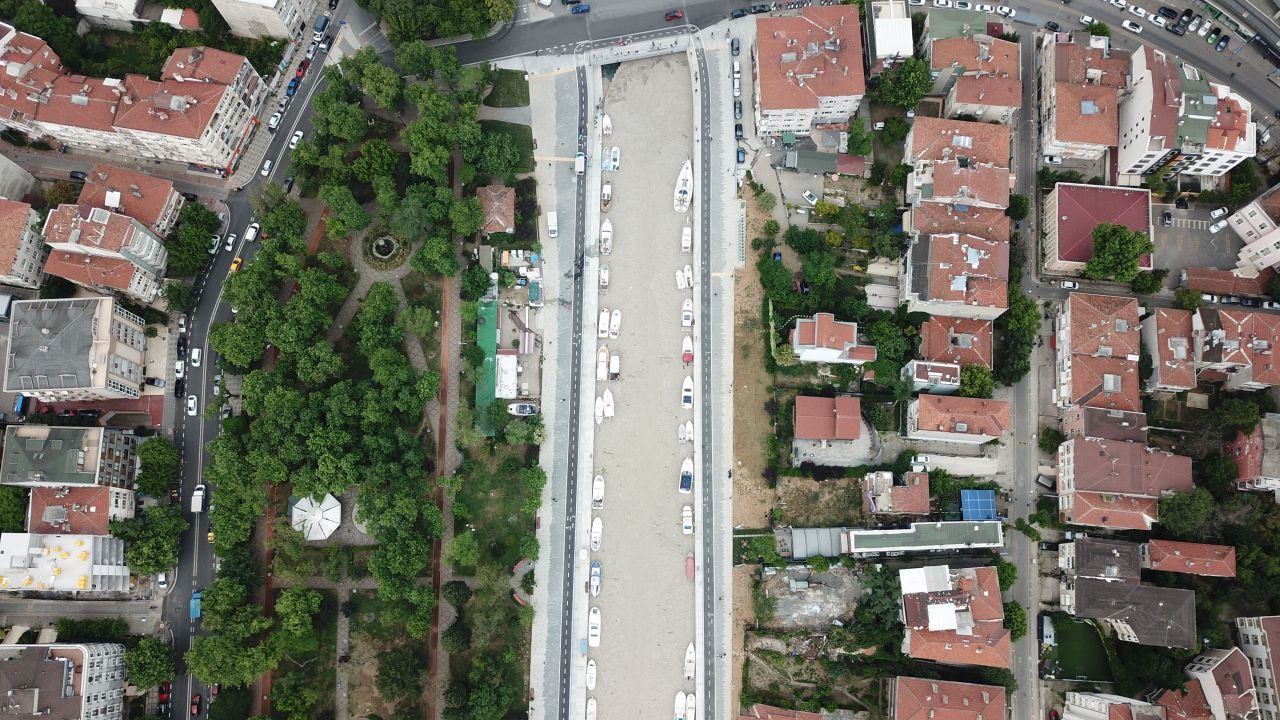 Kadıköy Kurbağlıdere'de müsilaj felaketi havadan görüntüleri
