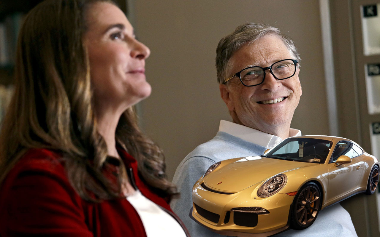 Bill Gates'in 'Aldatma taktiği' deşifre oldu! Altın renkli Porsche otomobil detayı