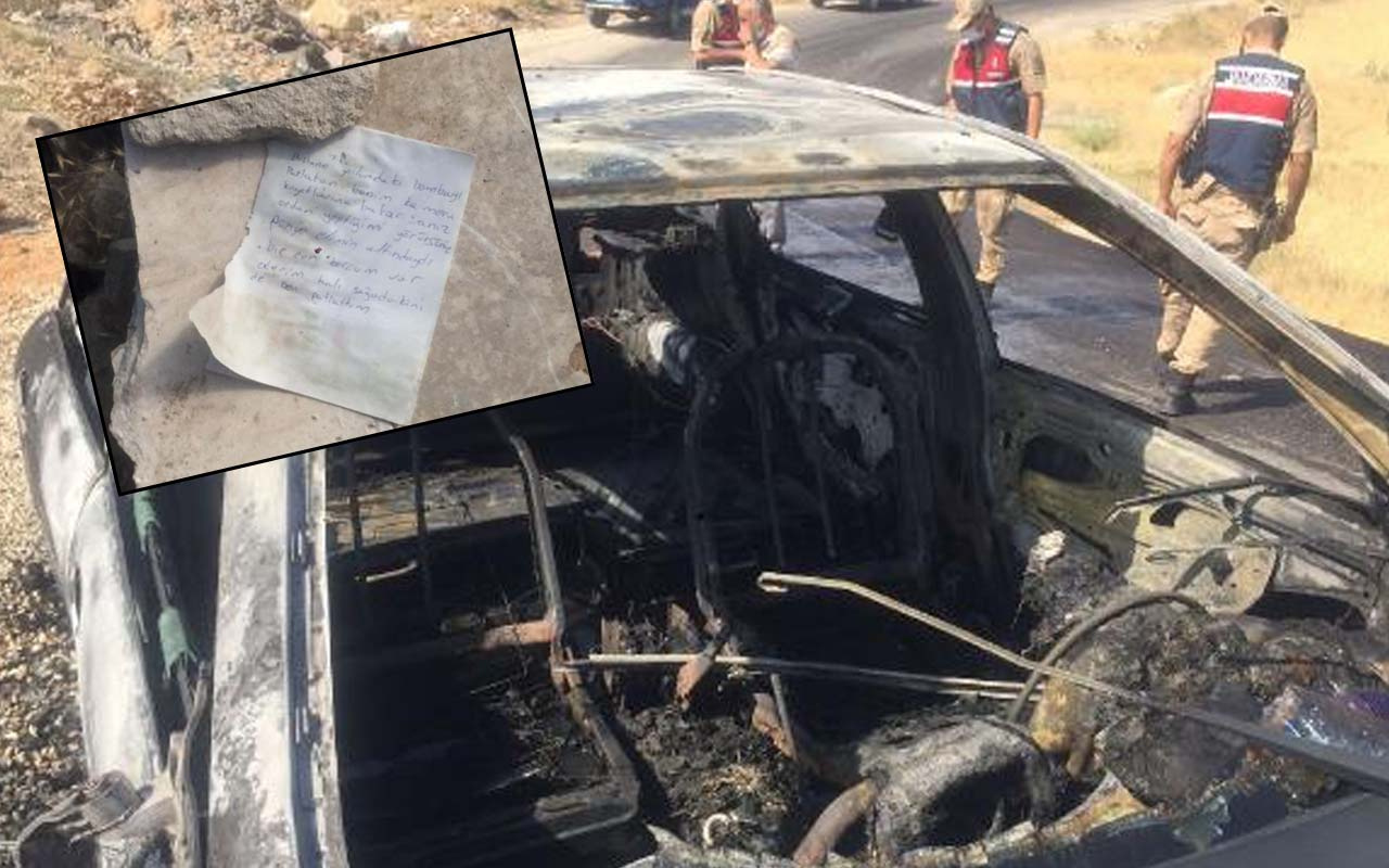 Elazığ'da sürücüsüyle yanan aracın yanında bulundu! Büyük itiraf: Bombaları ben patlattım