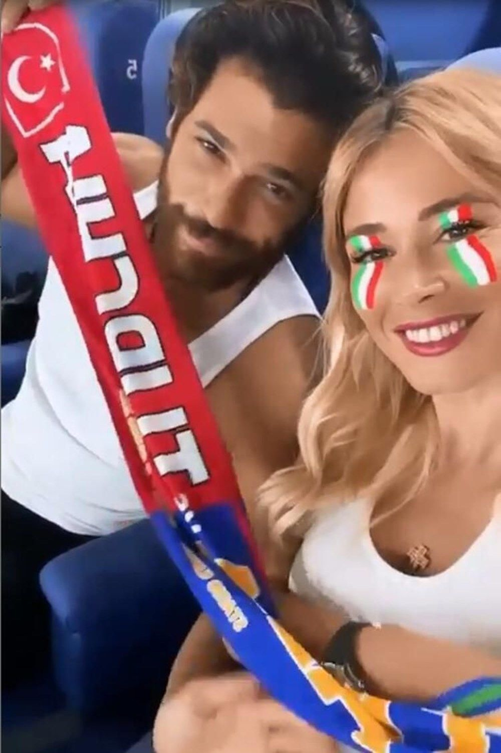 Can Yaman yüzünü gizledi ama İtalyan sevgilisi Diletta Leotta ifşa etti