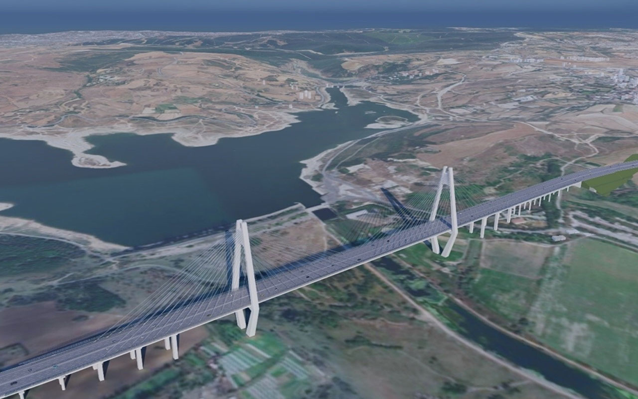 Kanal İstanbul'da ilk köprü belli oldu işte resmi