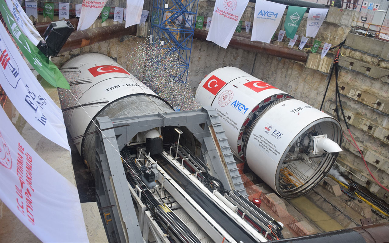 Gebze-Darıca Metrosunda tünel açma kazısı başladı Bakan Karaismailoğlu konuştu