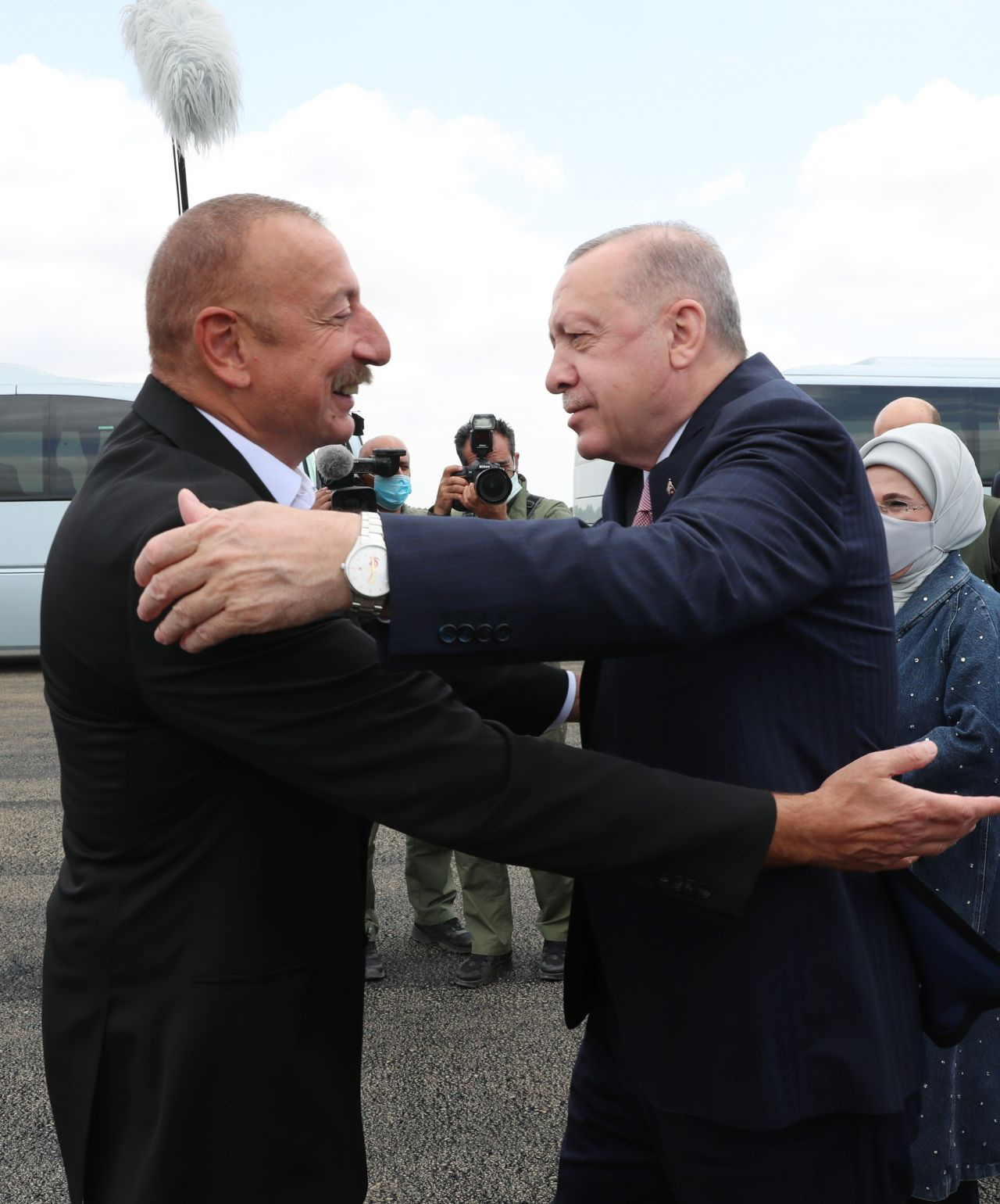 Erdoğan Azerbaycan'da Aliyev ile buluştu bir ilk olacak