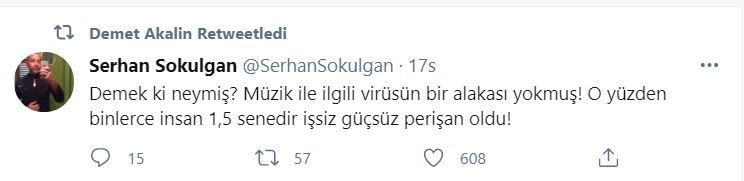 Demet Akalın'ından müzik kısıtlamasıyla ilgili flaş Erdoğan tweeti: Anlamadım!