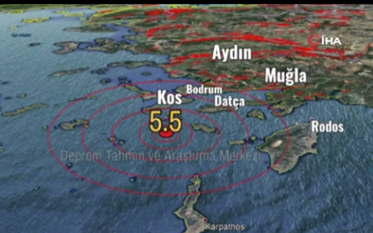 Muğla'daki 5.3'lük depremde korkutan sinyal! Deprem Tahmin ve Araştırma Merkezi yayınladı