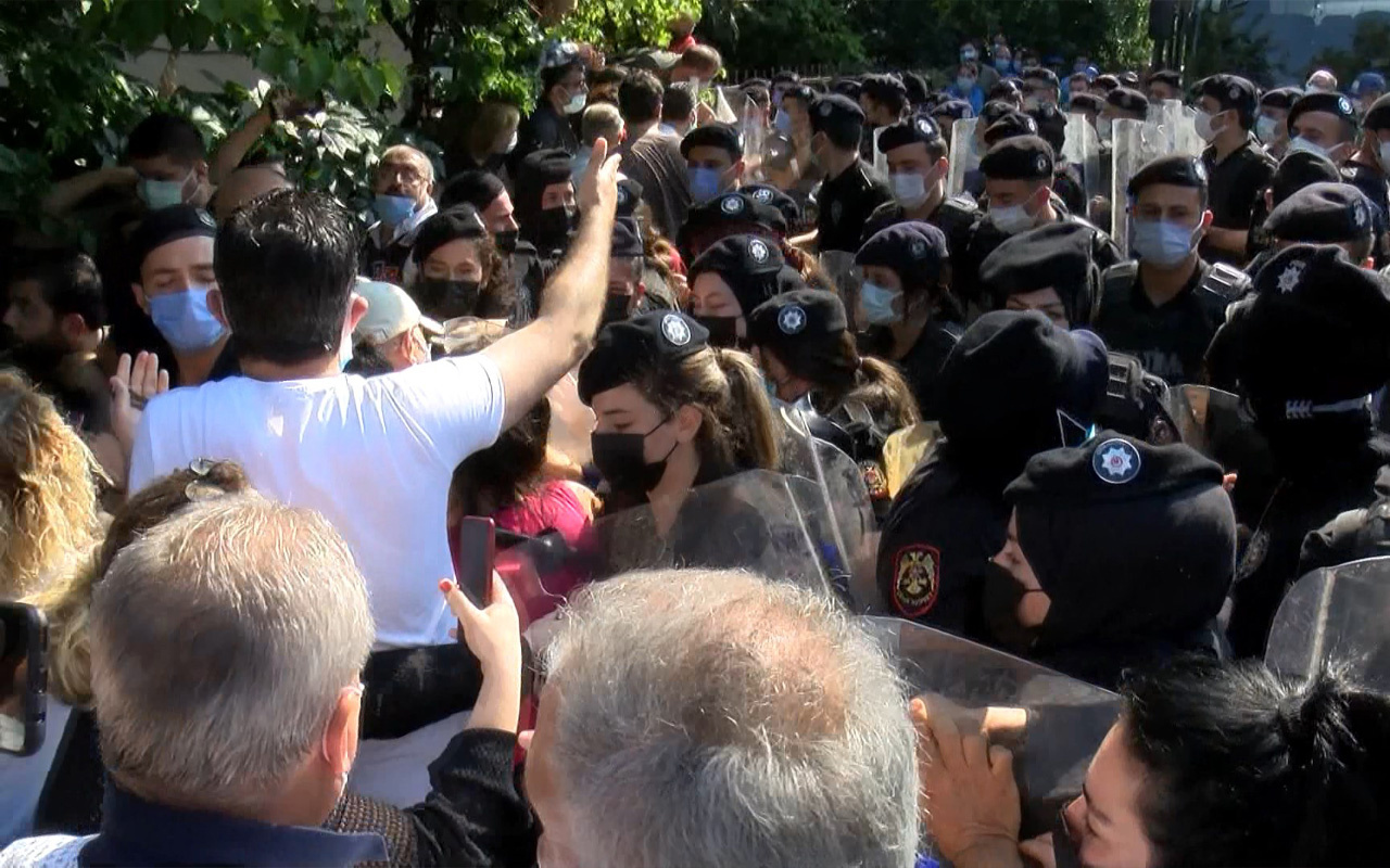 İstanbul'da polis müdahale etti arbede çıktı: Gerekirse mum yakıp...
