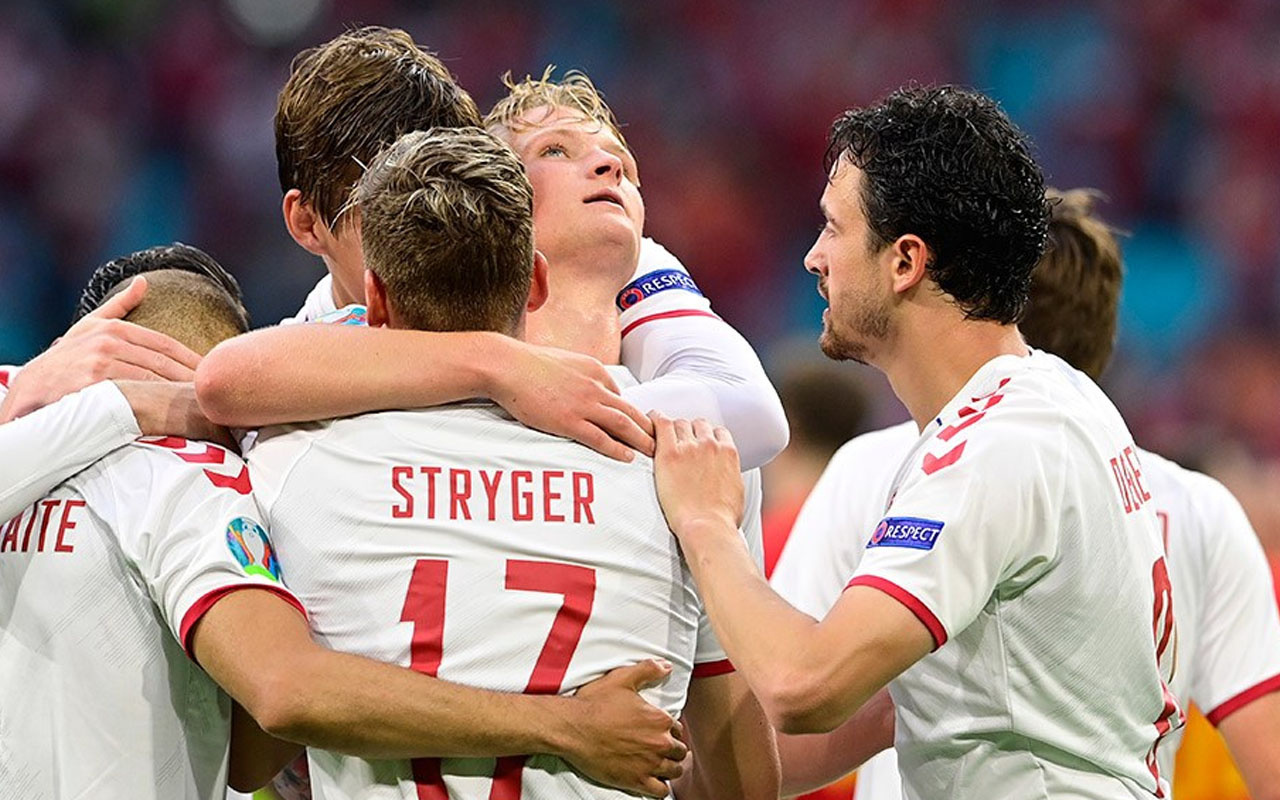 EURO 2020'de Galler'i 4-0 yenen Danimarka ilk çeyrek finalist oldu