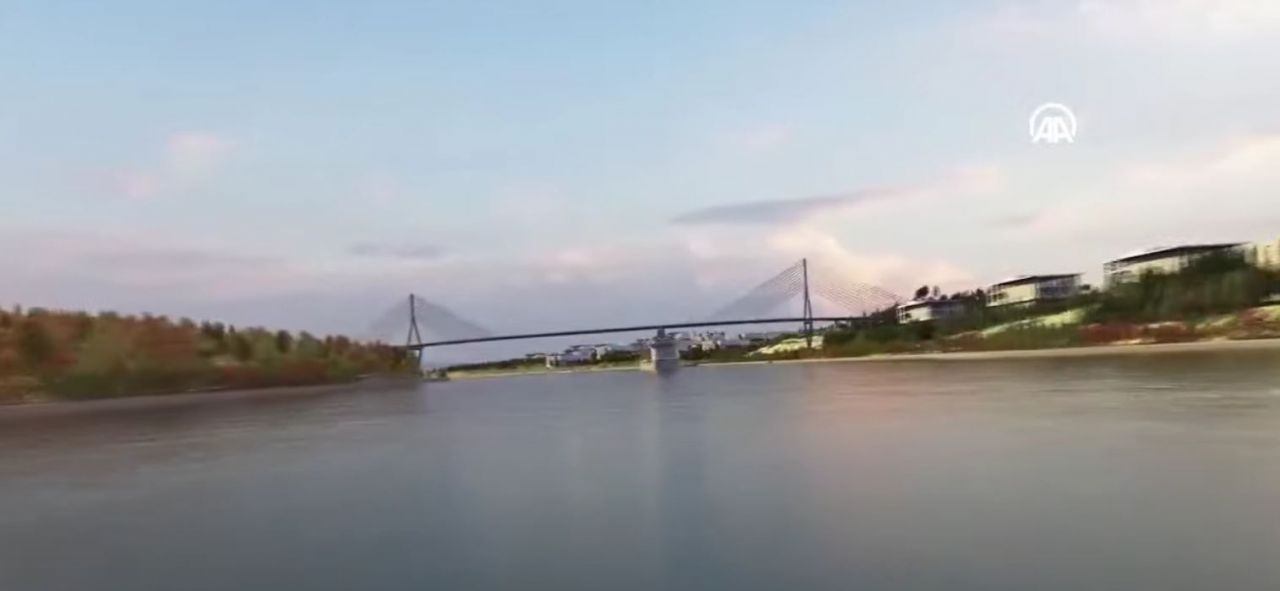 Kanal İstanbul'da tarihi gün! Sazlıdere Köprüsü'nün temeli atıldı tasarım özellikleri şaşırttı
