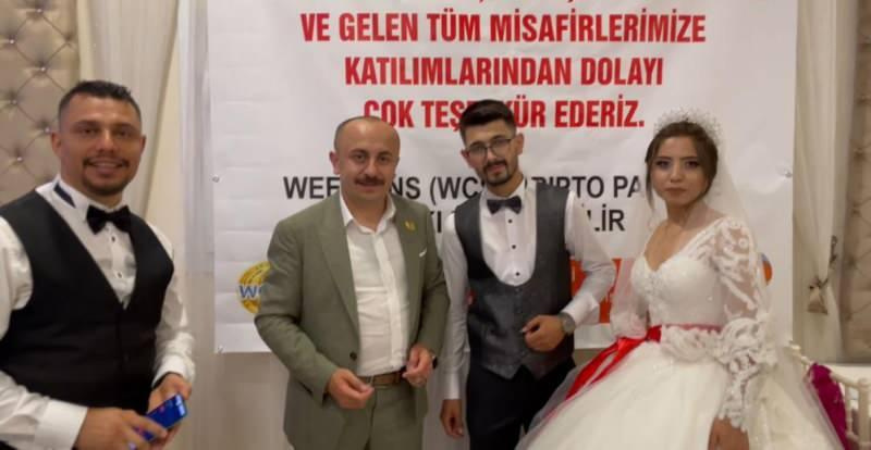 Bu da oldu! Hatay’da gelin ve damada kripto para takıldı