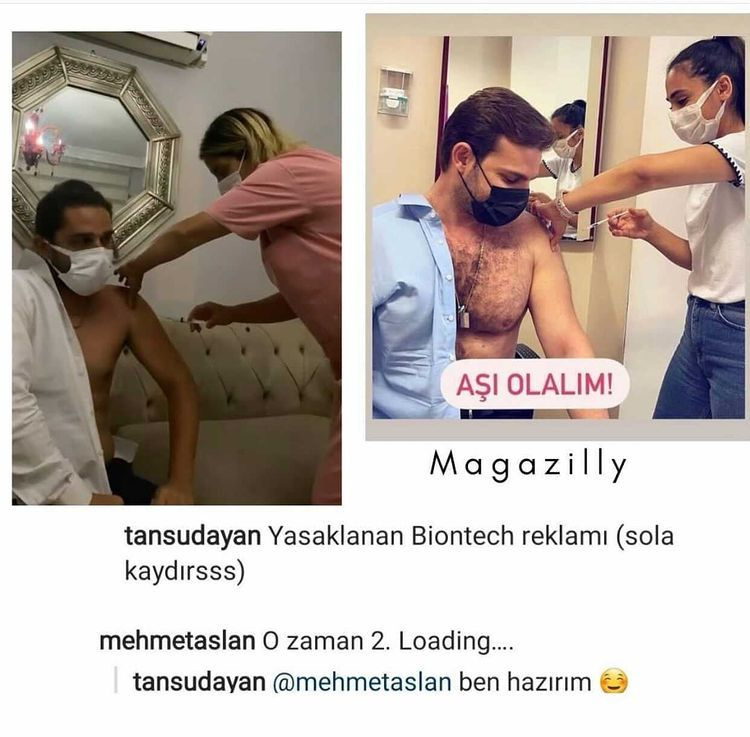 Mehmet Aslan aşı pozuyla Instagram'ı salladı: Hemşirenin yerinde olmak isterdim