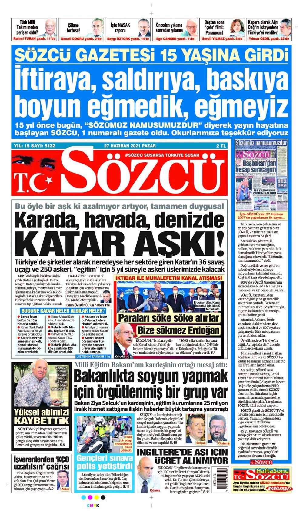 Kanal İstanbul için hangi gazete ne manşet attı Birgün, Karar ve Akit'in başlıkları dikkat çekti