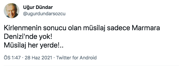 Aslı Baykal’ın ifşa ettiği Uğur Dündar’dan imalı Deniz Baykal twiti