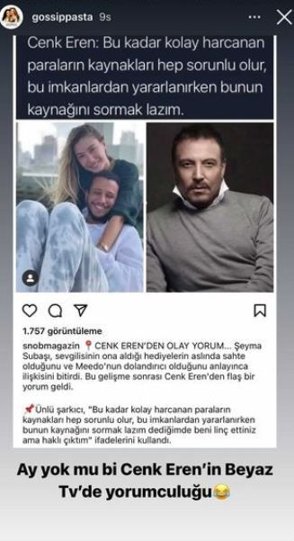 Şeyma Subaşı dolandırıldı mı? Cenk Eren'den bomba etkisi yaratacak sözler