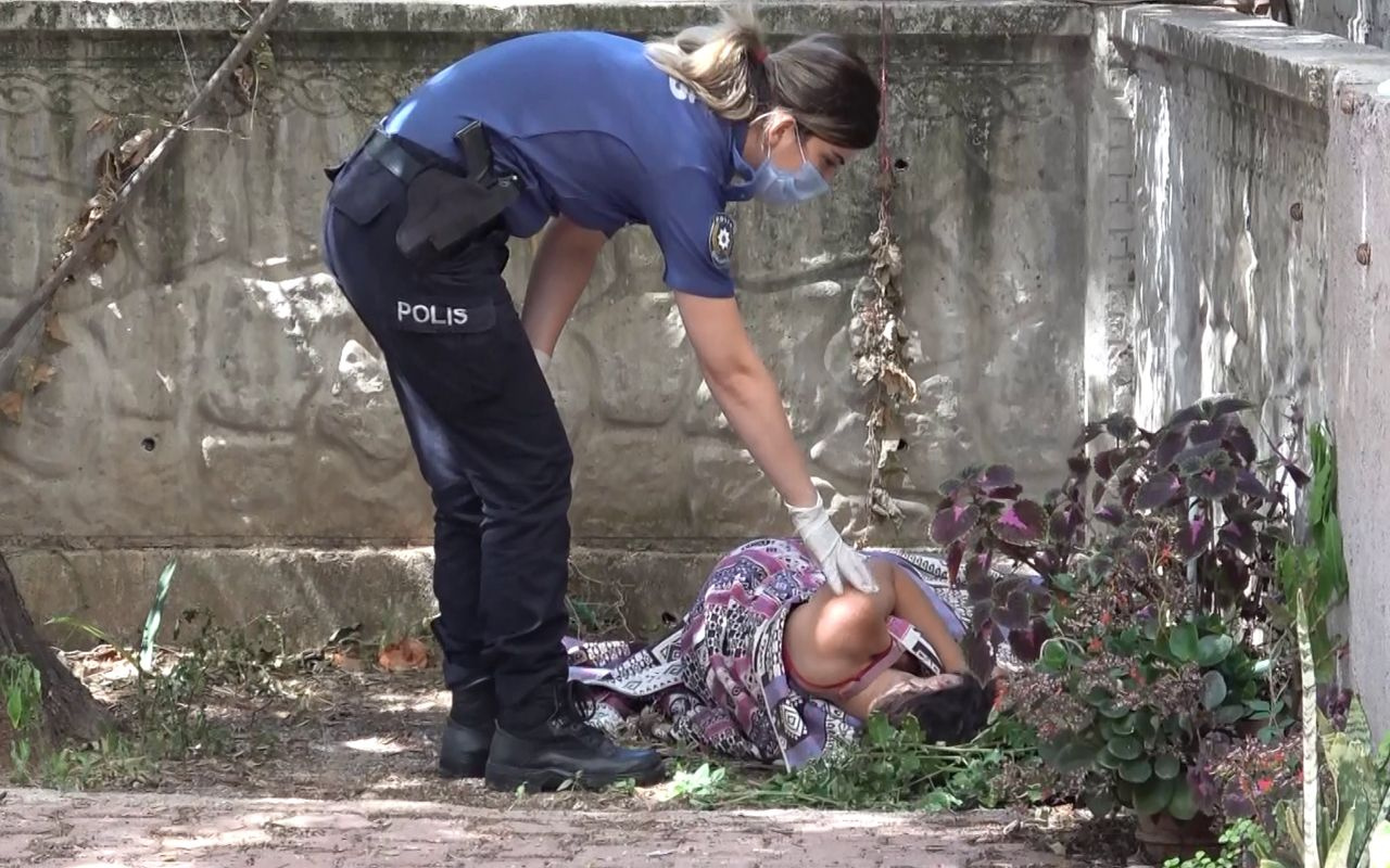 Antalya'da bahçede yatarken bulundu! Perişan haldeki kadın hastaneye götürüldü