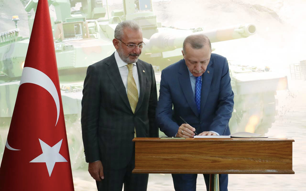 Cumhurbaşkanı Erdoğan Tank Palet Fabrikası'nda