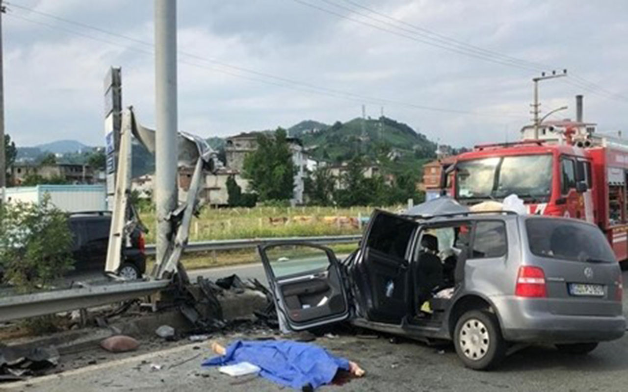 Almanya’dan Rize'ye tatile gelen gurbetçiler Of’ta kaza yaptı: 2 ölü, 4 yaralı