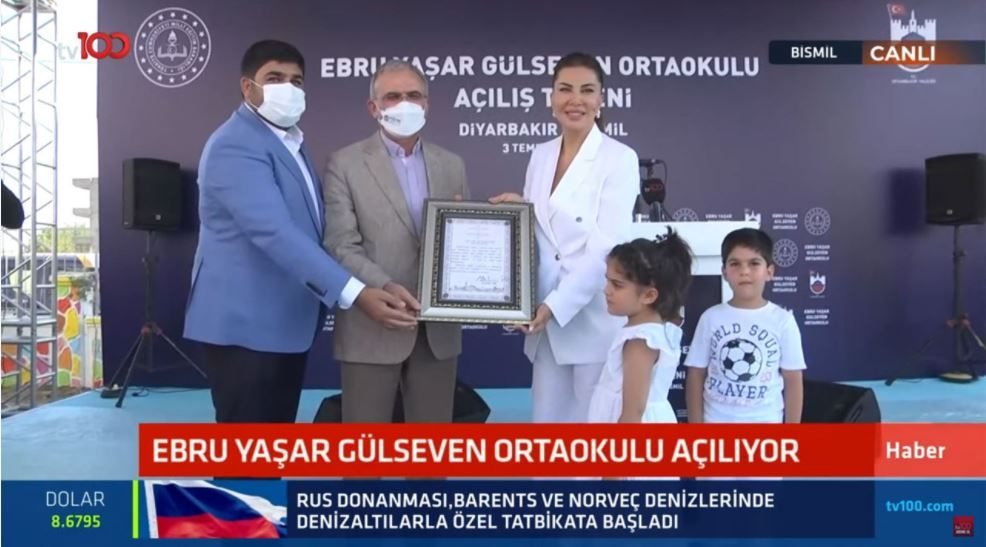 Ebru Yaşar Gülseven Ortaokulu coşkulu bir törenle açıldı